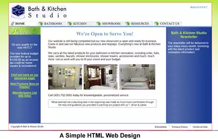 Simple HTML Web Layout